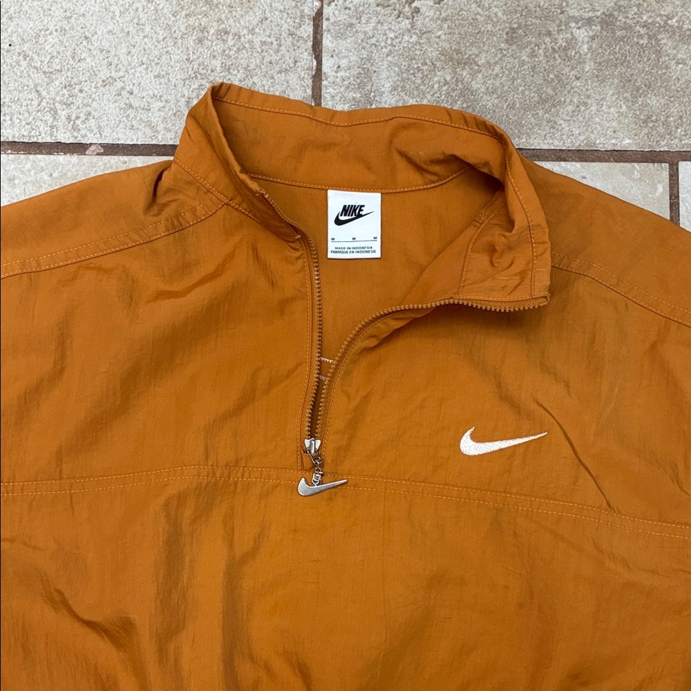 Nike Rust Orange Half-Zip Elastic Waist Mini Dress - Picture 3 of 13